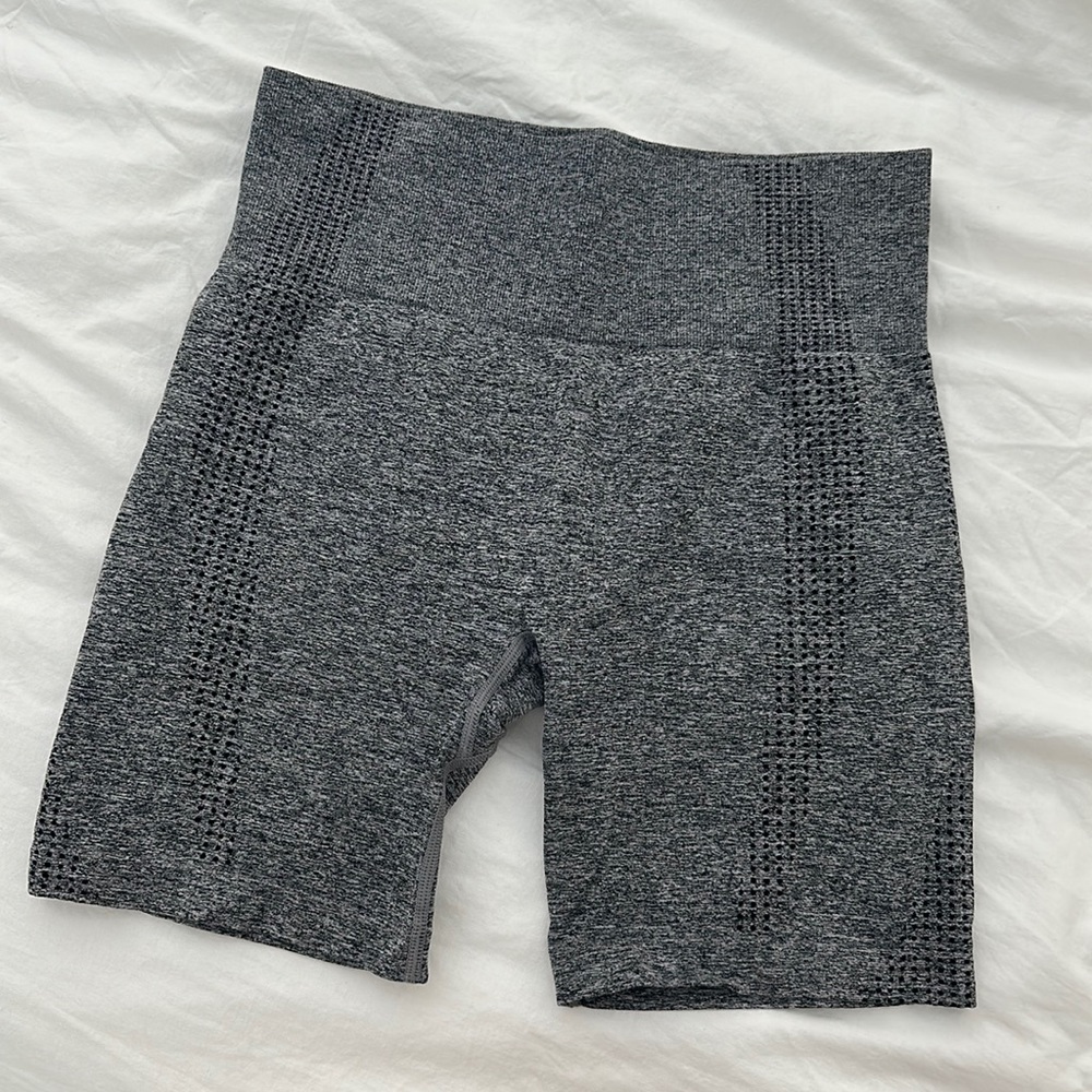 Grey Charcoal Workout Shorts Leggings